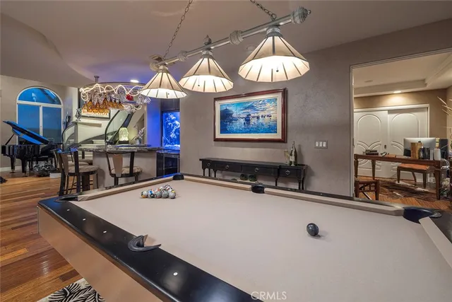 a room with musical instruments