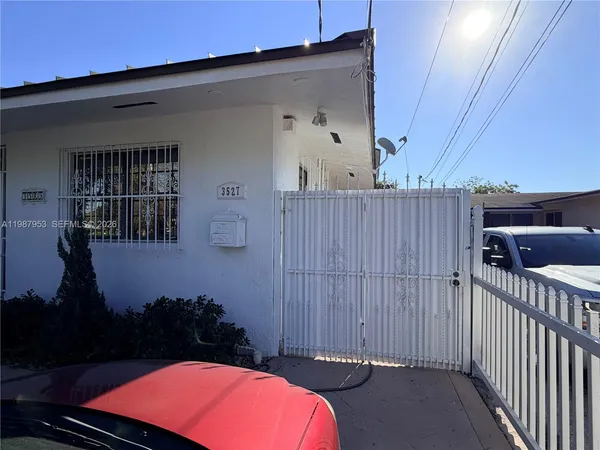 a backyard of a house