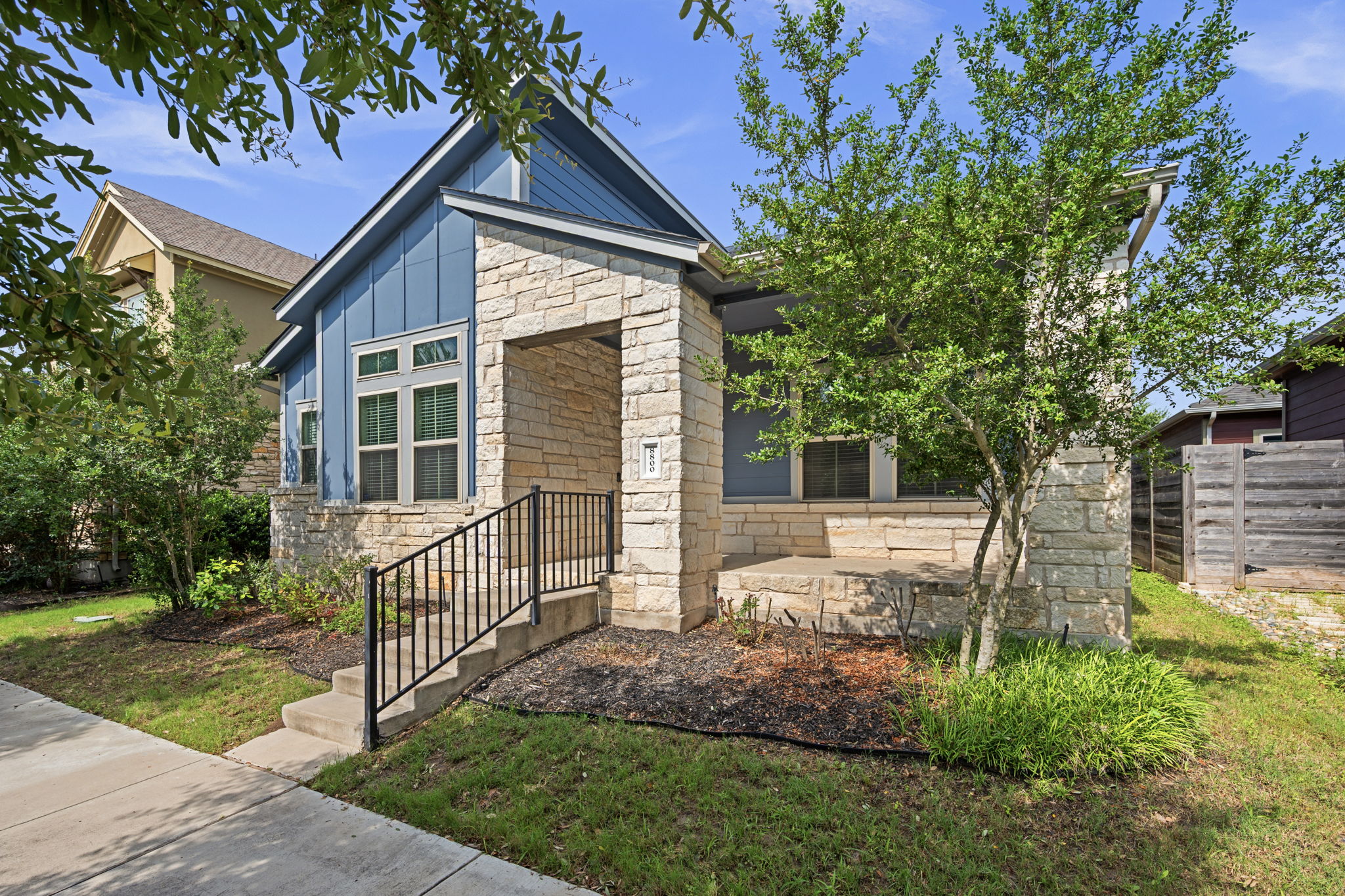 8800 Slater Drive Austin, TX 78747 - Photo 37 of 40 a view of a house with a yard and tree s