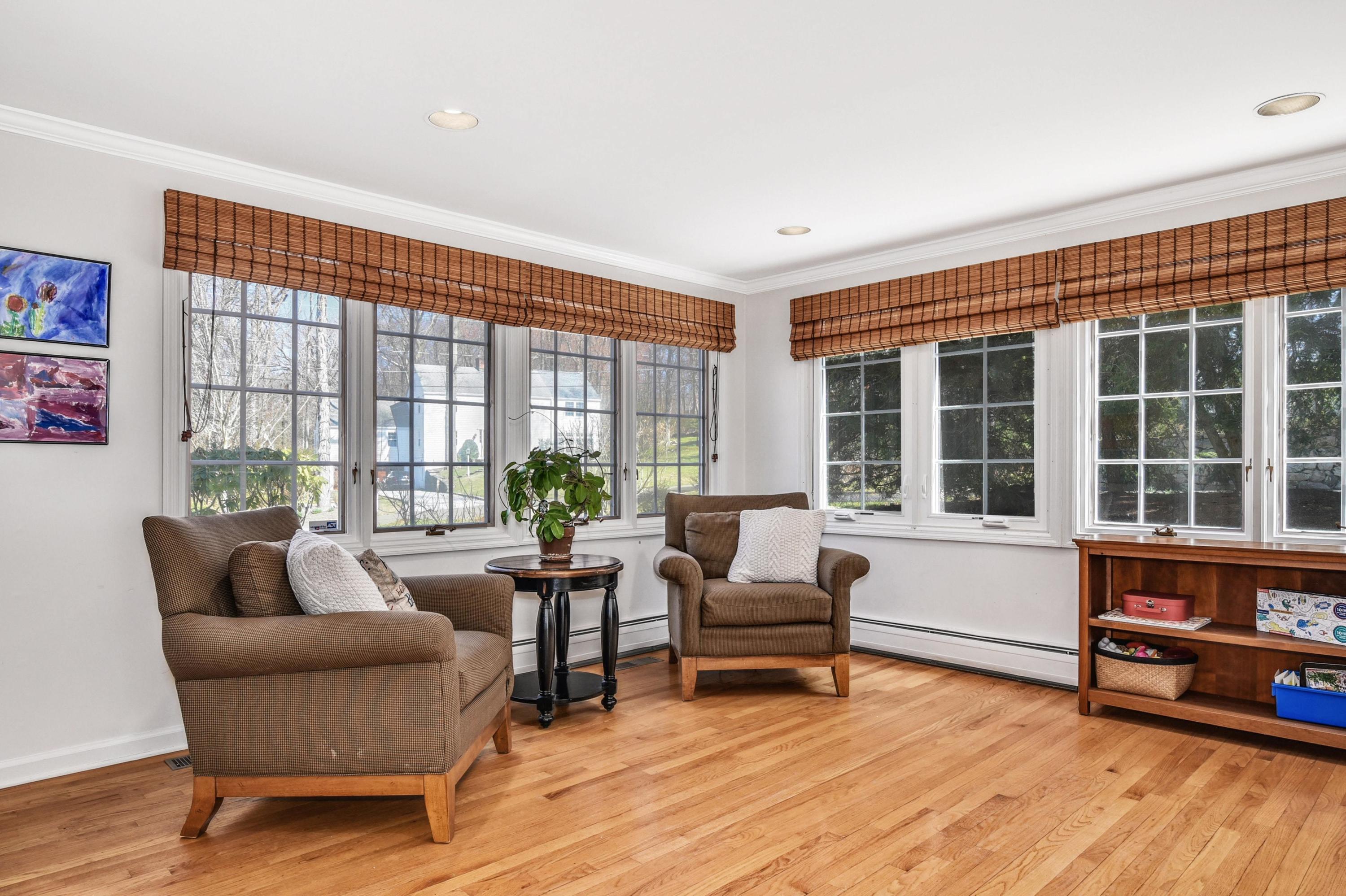 28 Briar Brae Road Darien, CT 06820 - Photo 8 of 33 a living room with furniture and a window