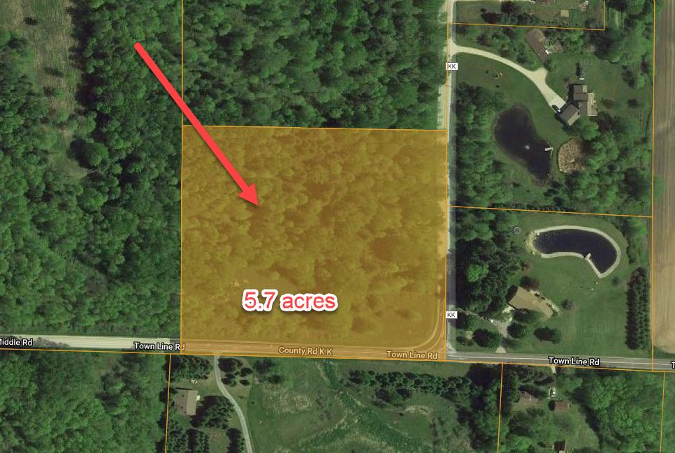1 Town Line Road, Unit MIDDLE RD Oostburg, WI 53070 - Photo 1 of 1 5.7 acre lot