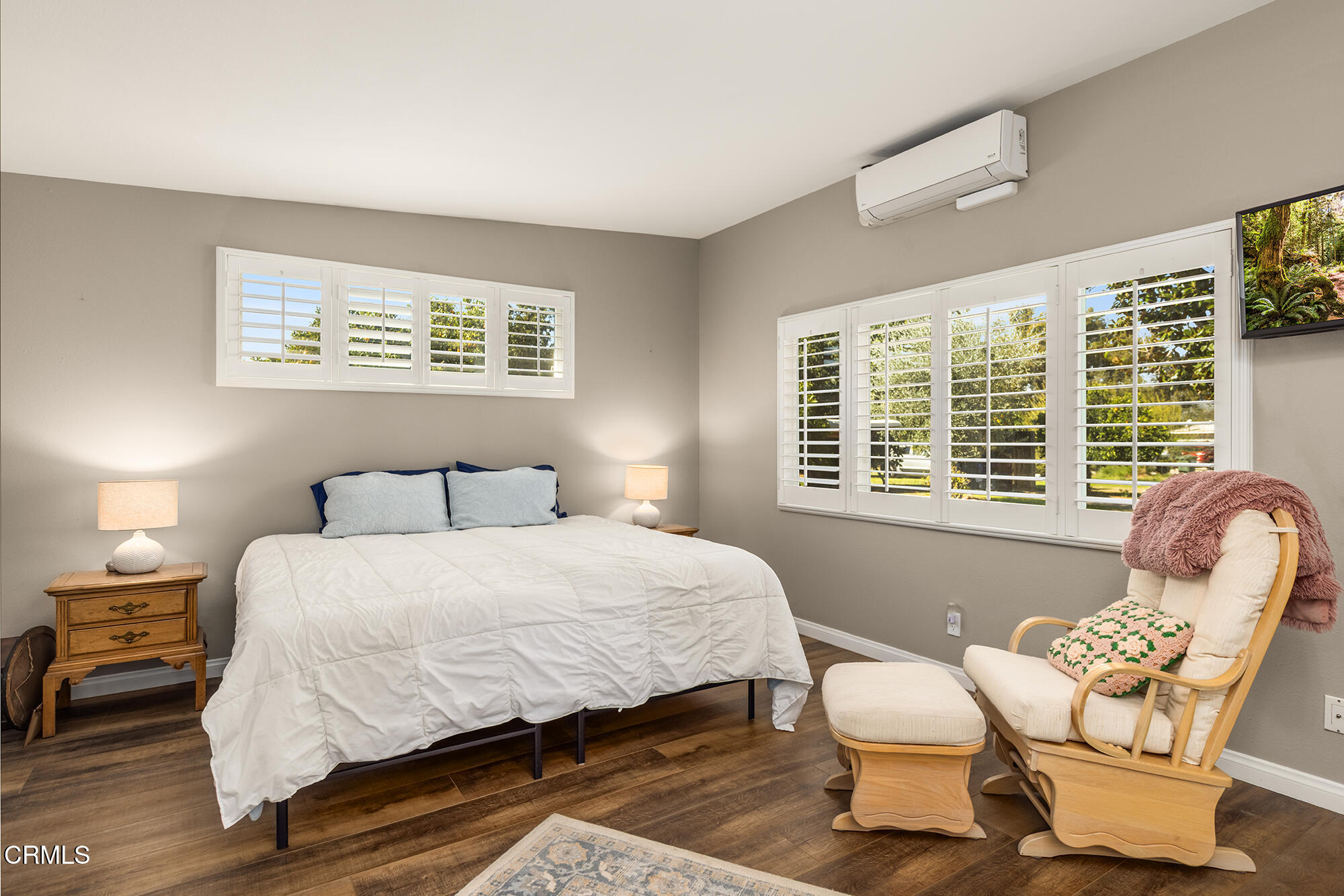 456 North Rice Road Ojai, CA 93023 - Photo 15 of 55 a bedroom with a bed chair and window