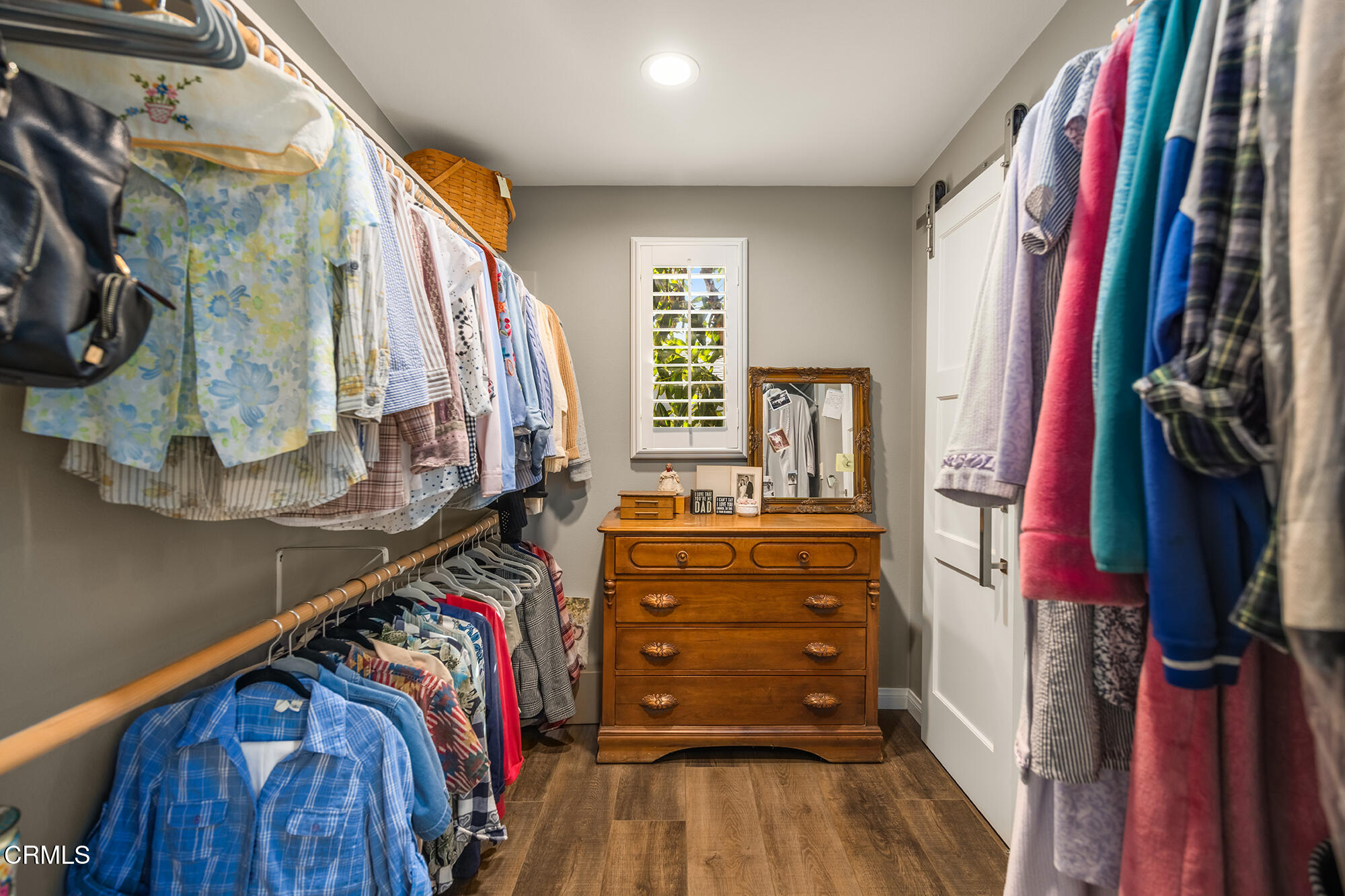 456 North Rice Road Ojai, CA 93023 - Photo 17 of 55 a view of walk in closet with clothes and shoes