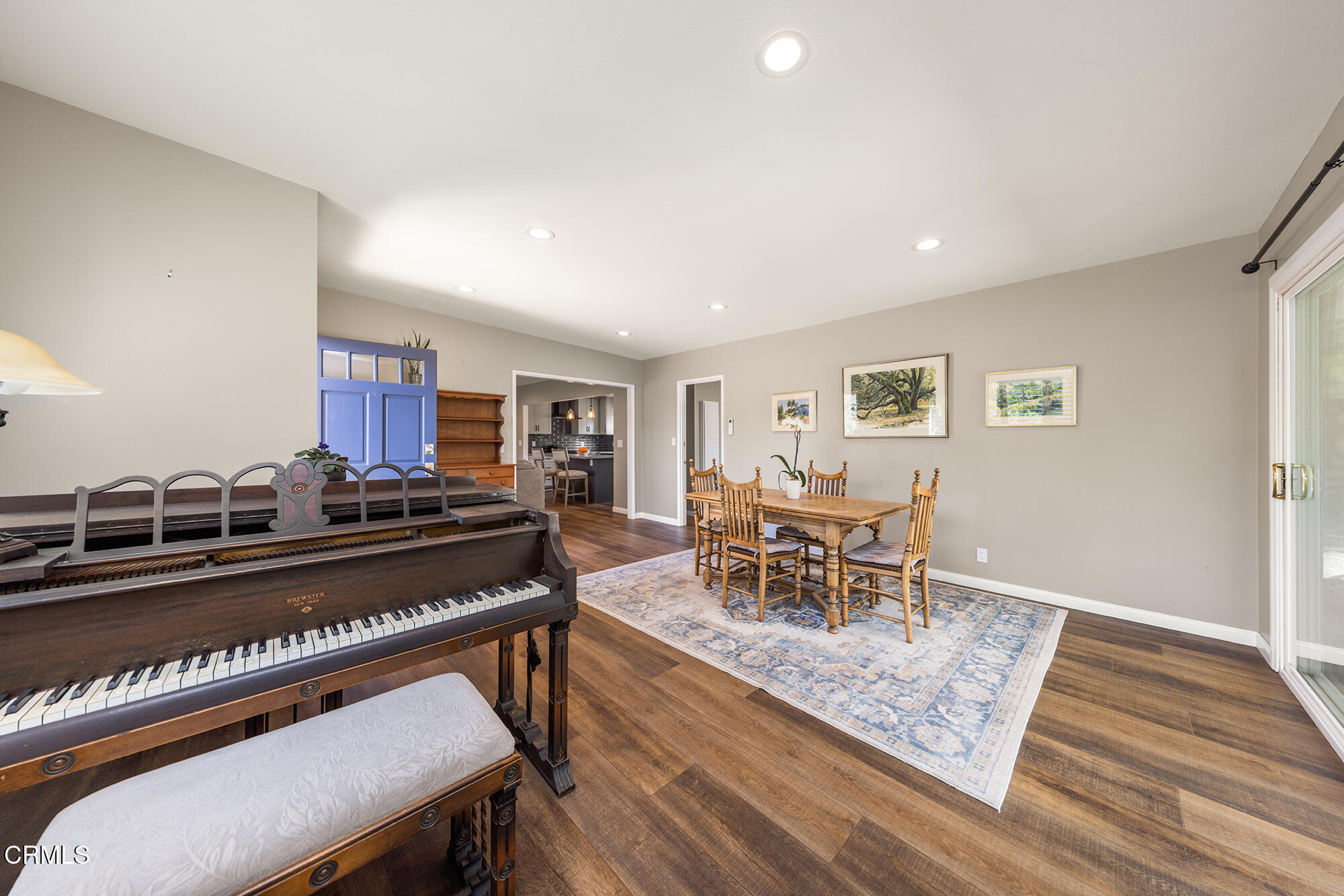 456 North Rice Road Ojai, CA 93023 - Photo 24 of 55 a dining room with furniture and wooden floor
