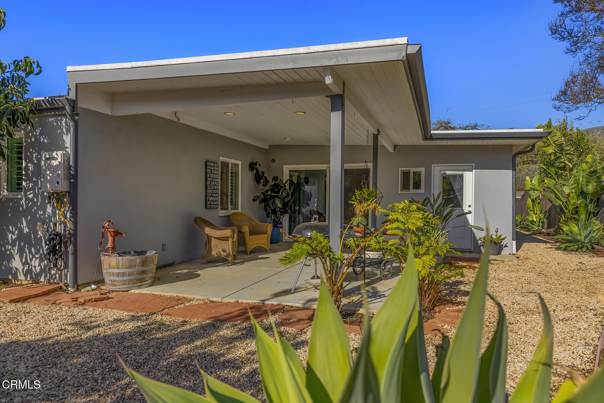 456 North Rice Road Ojai, CA 93023 - Photo 31 of 55 a view of a house with backyard