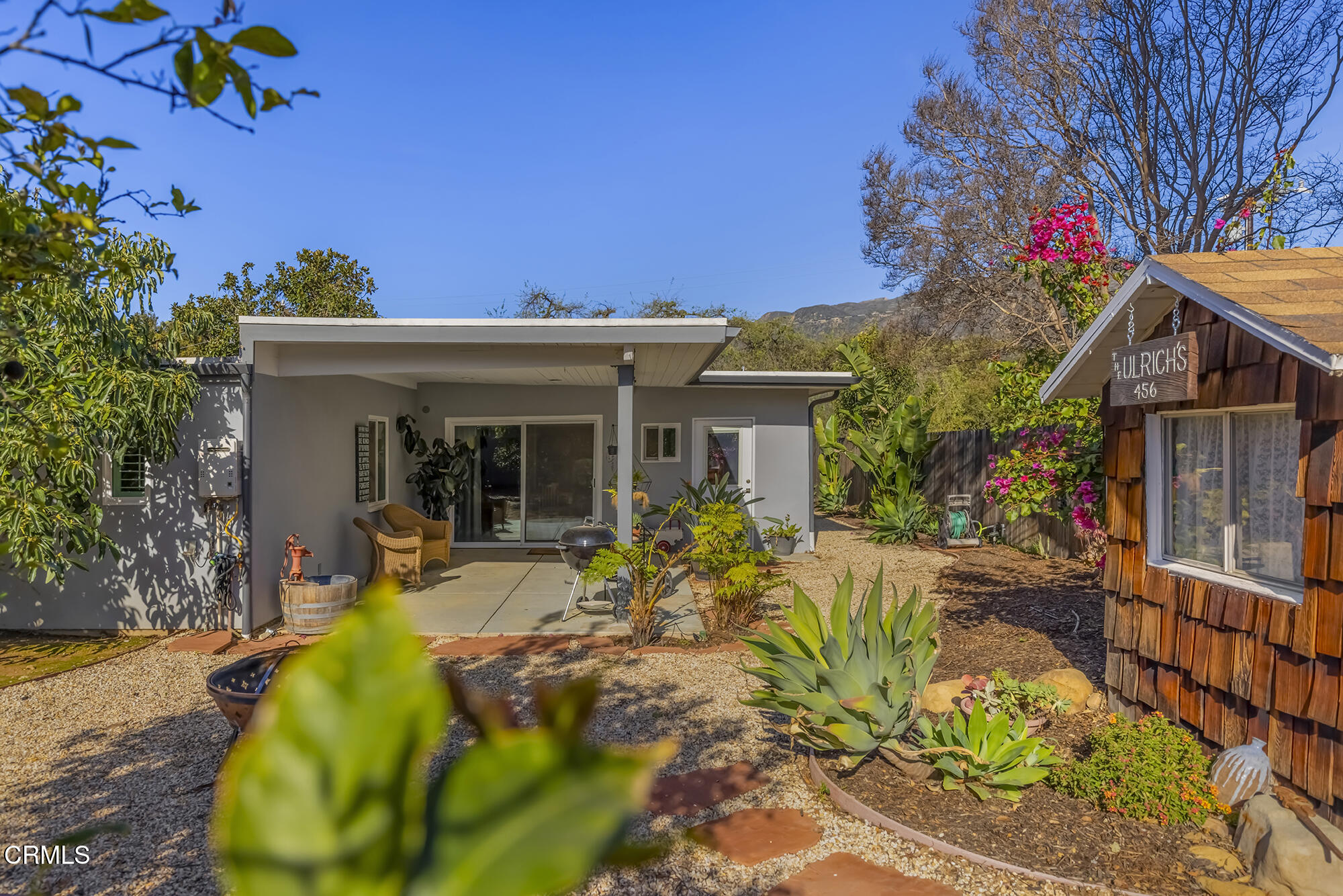 456 North Rice Road Ojai, CA 93023 - Photo 32 of 55 a front view of a house with a porch