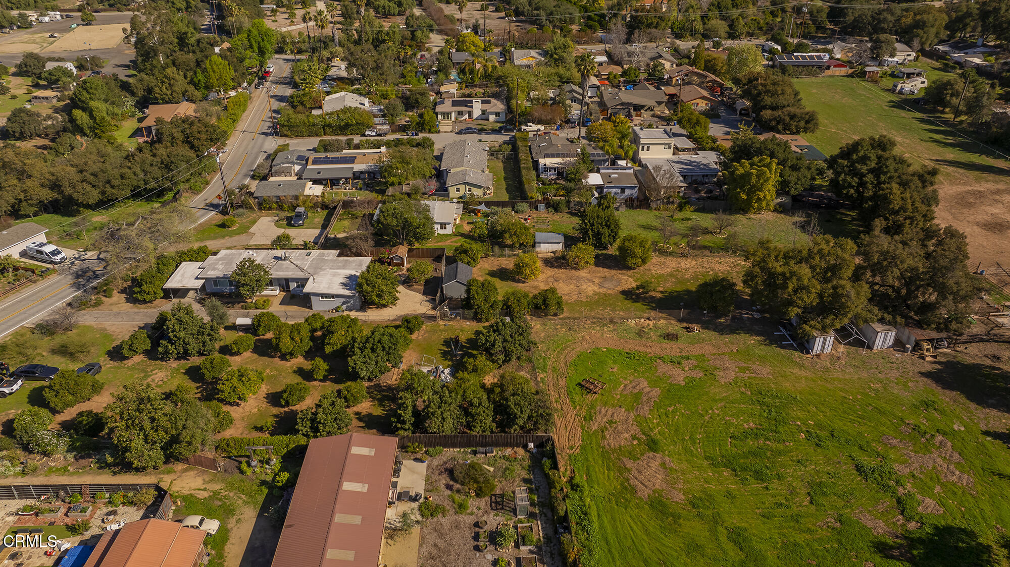 456 North Rice Road Ojai, CA 93023 - Photo 54 of 55 an aerial view of residential houses with outdoor space