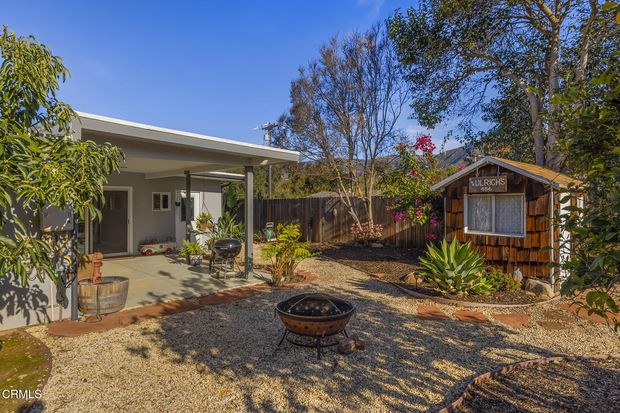 456 North Rice Road Ojai, CA 93023 - Photo 55 of 55 a front view of a house with garden
