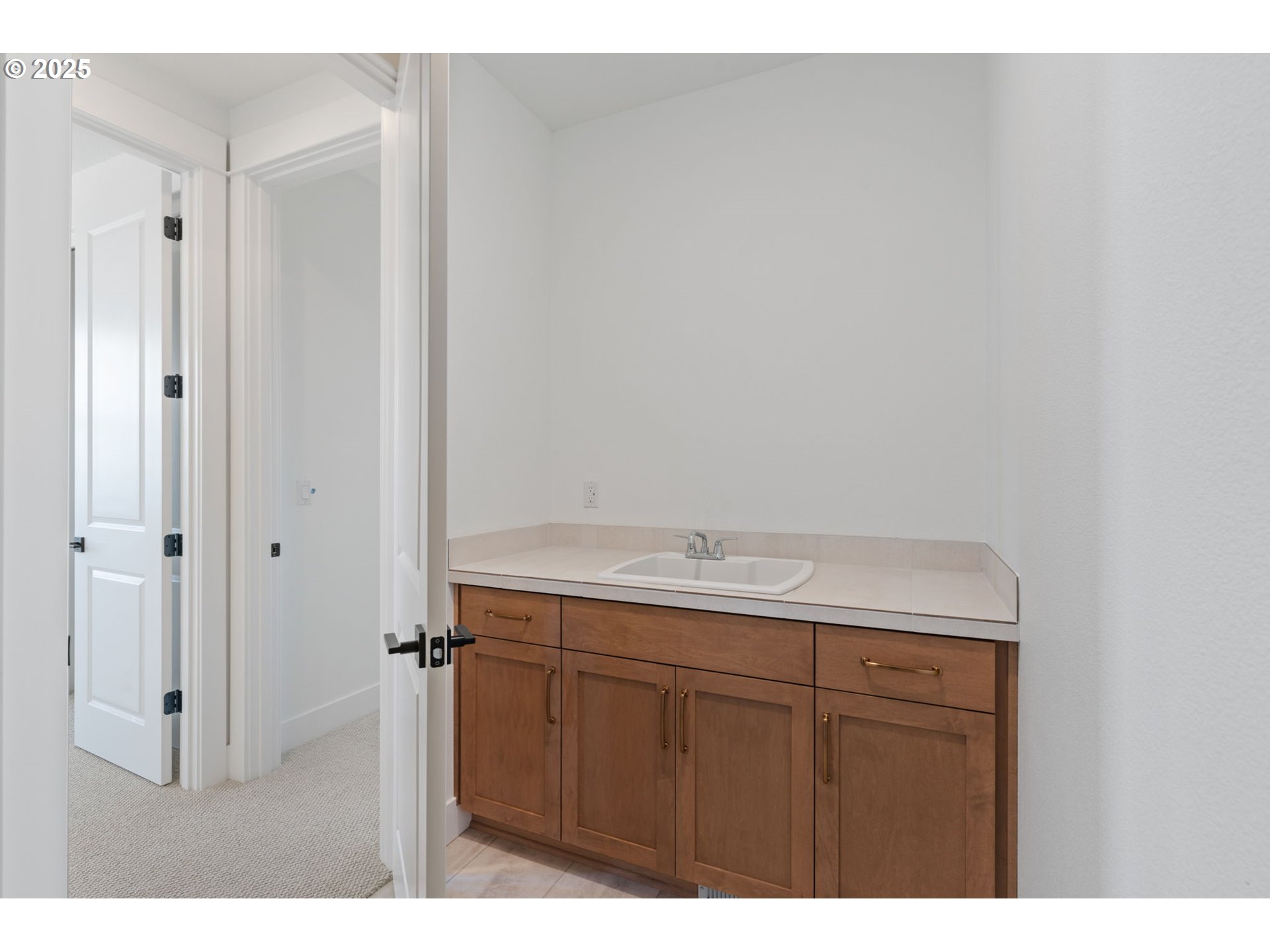 382 West Fir Loop Washougal, WA 98671 - Photo 35 of 47 a bathroom with a granite countertop sink and a mirror