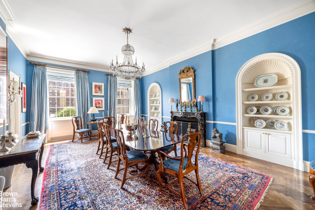 765 Park Avenue, Unit 6/7C Manhattan, NY 10021 - Photo 4 of 21 a view of a dining room with furniture window and wooden floor