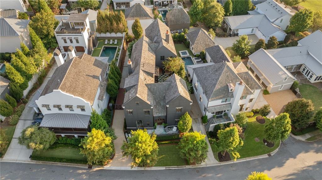 6570 Five Oaks Road Cumming, GA 30040 - Photo 107 of 136 an aerial view of residential houses with outdoor space