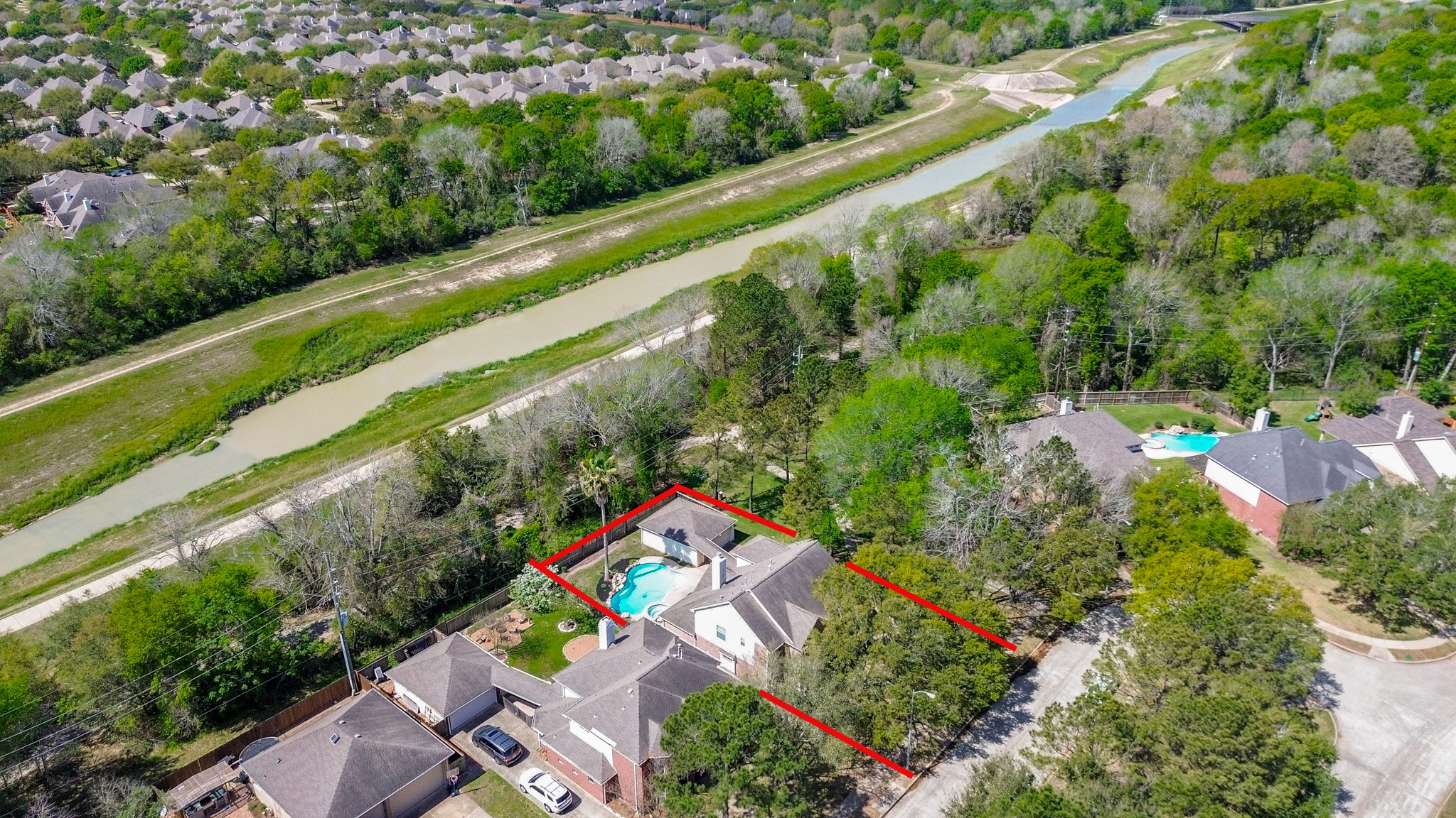 23615 Banning Point Court Katy, TX 77494 - Photo 46 of 50 an aerial view of a city and mountain view