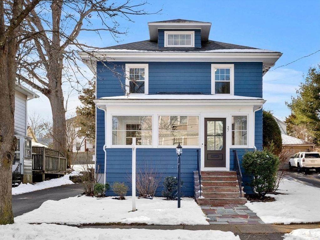 27 Hawthorn Road Milton, MA 02186 - Photo 2 of 26 a front view of a house with garden
