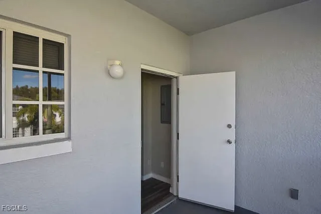 a view of front door