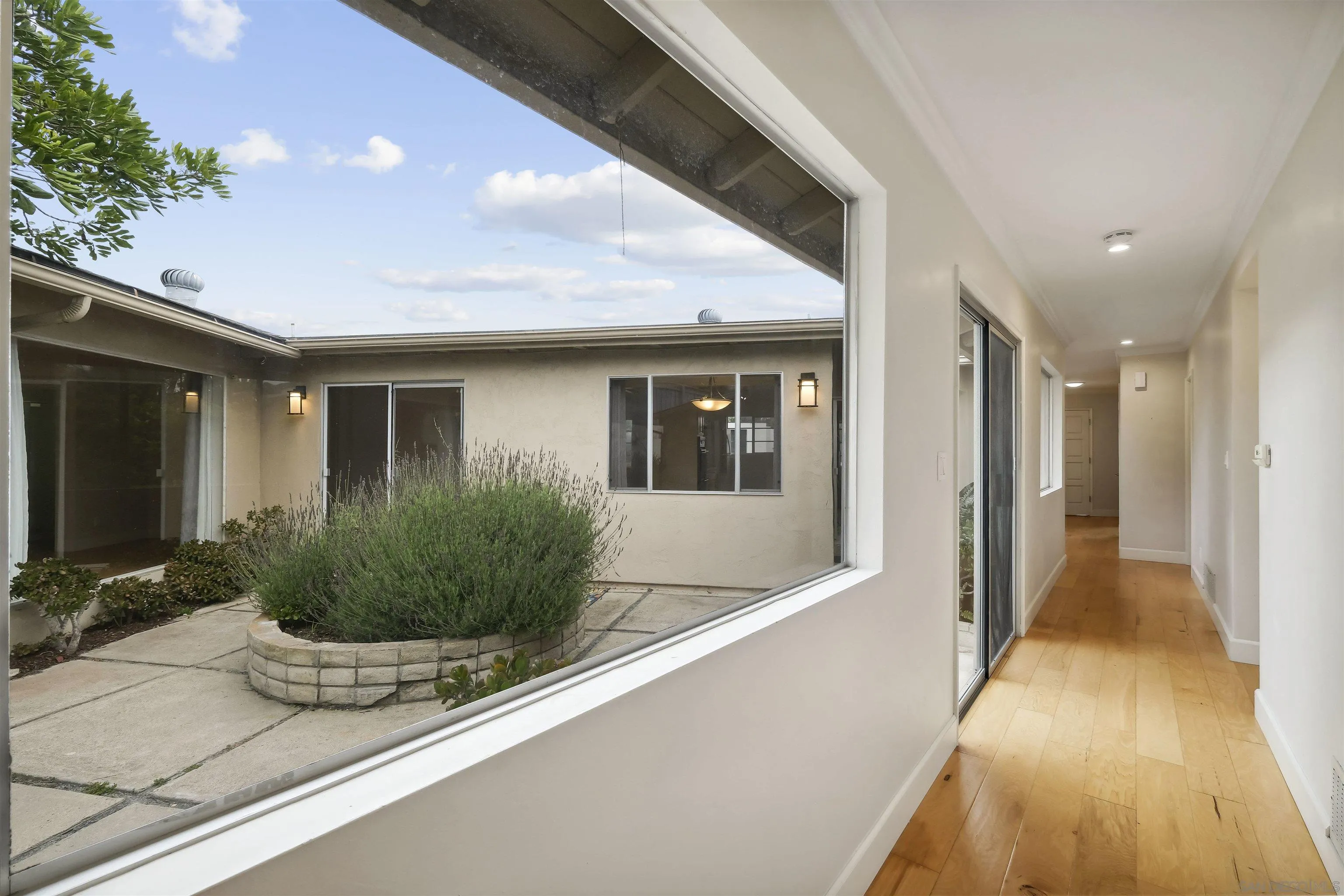 838 Lamplight Drive La Jolla, CA 92037 - Photo 23 of 42 a view of a house with a potted plant and floor to ceiling window and potted plants