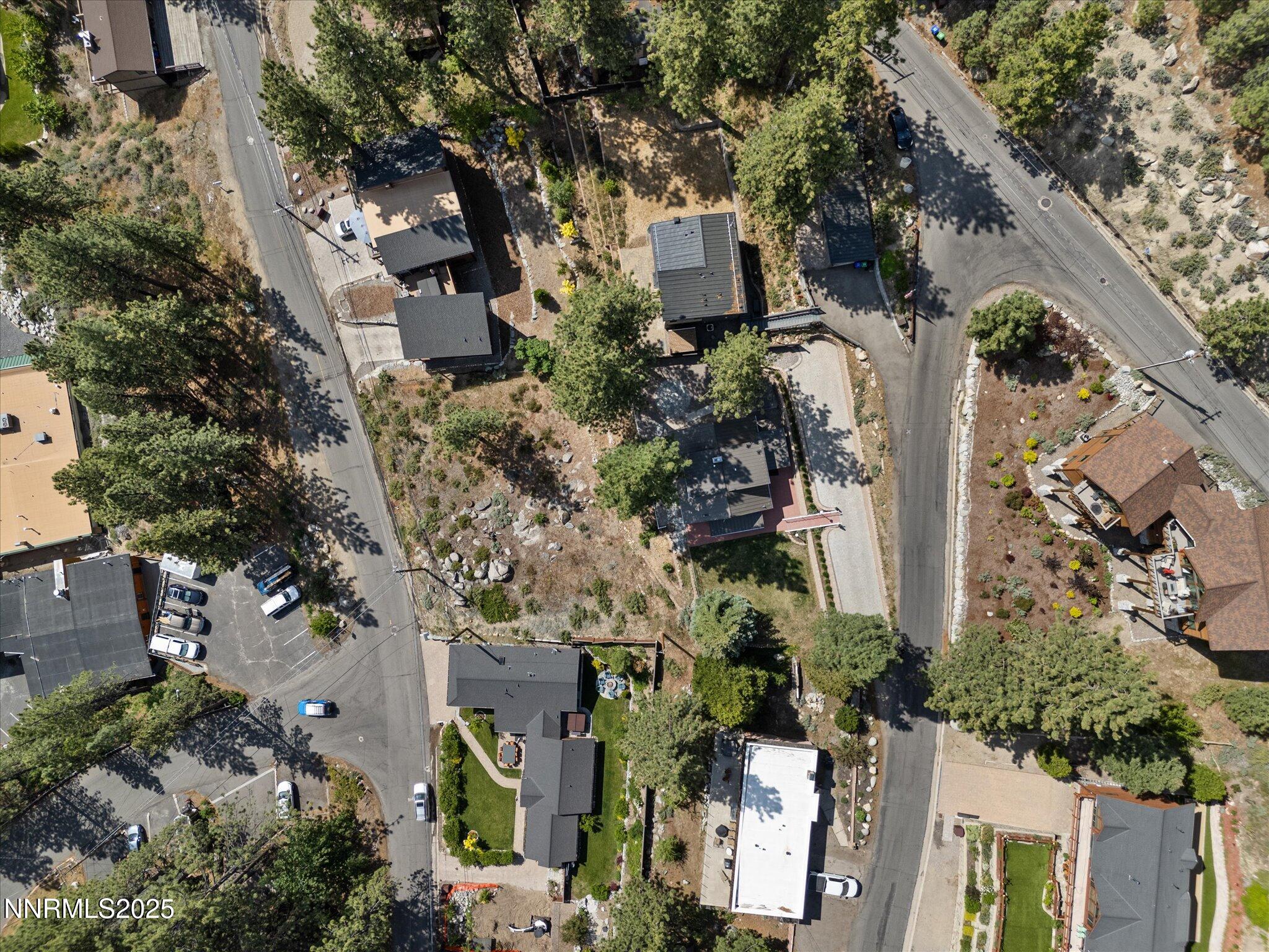 605 Jerry Drive Zephyr Cove, NV 89448 - Photo 46 of 61 an aerial view of a house with a yard