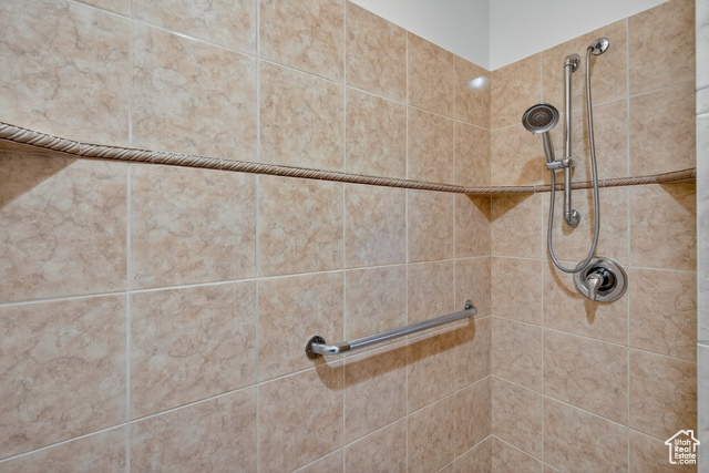 4768 East Hickman Canyon Road Stockton, UT 84071 - Photo 11 of 85 Primary bathroom walk in shower with grab bars.