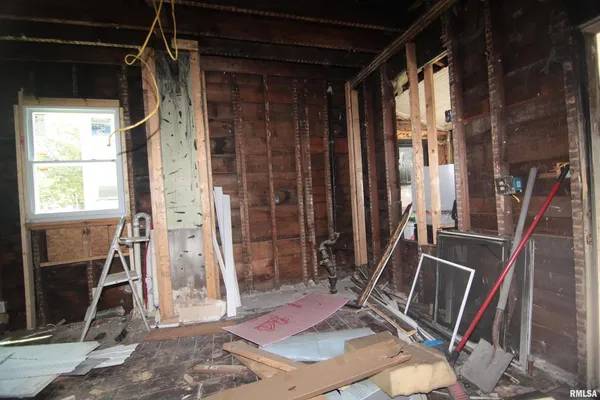 a view of a storage room