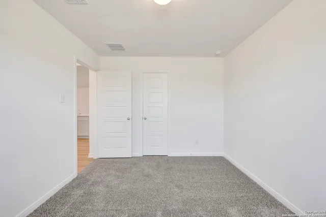 a view of an empty room