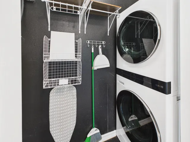 a close view of utility room and utility room