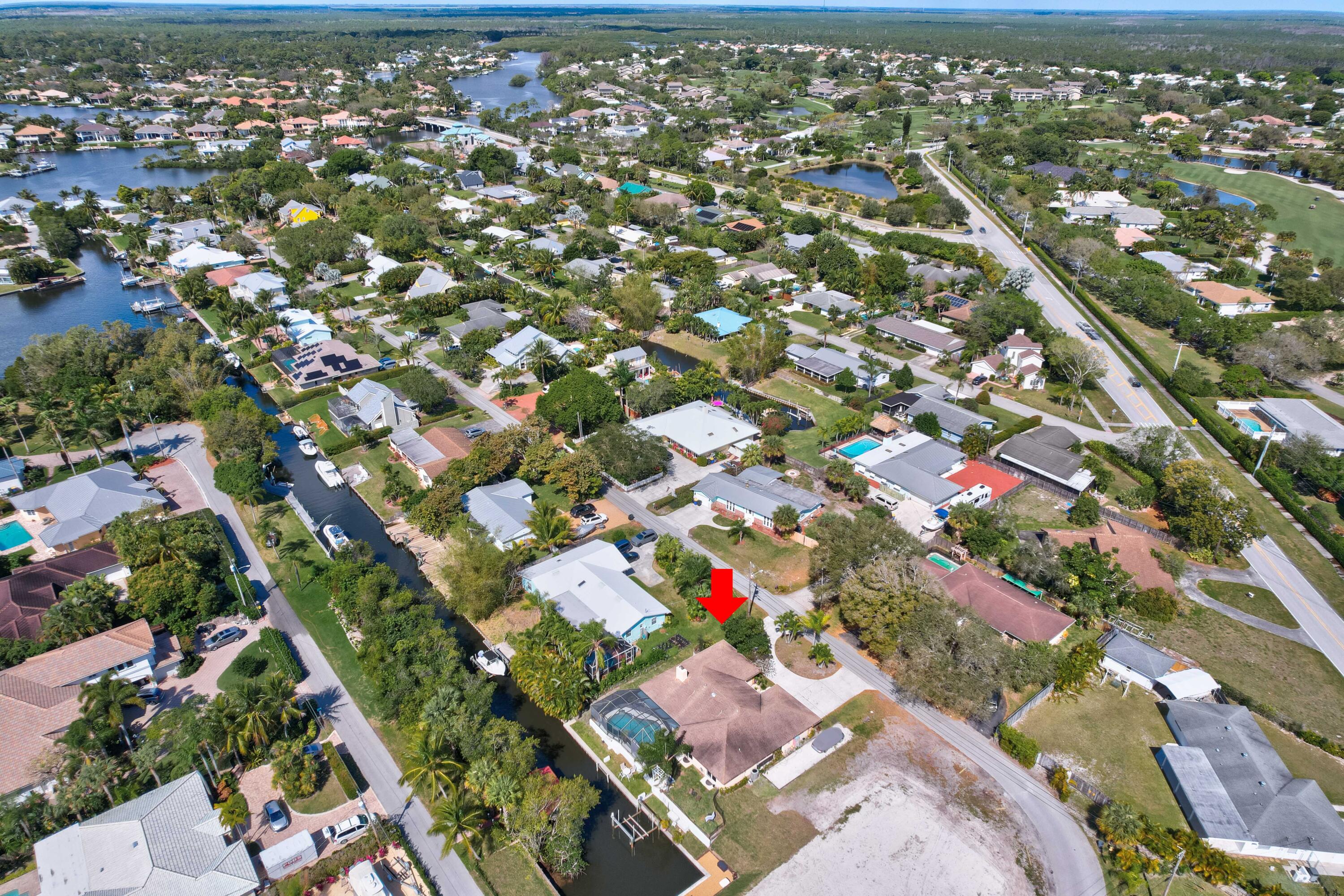 9524 Southeast Cove Point Street Jupiter, FL 33469 - Photo 45 of 58 Aerial looking northwest