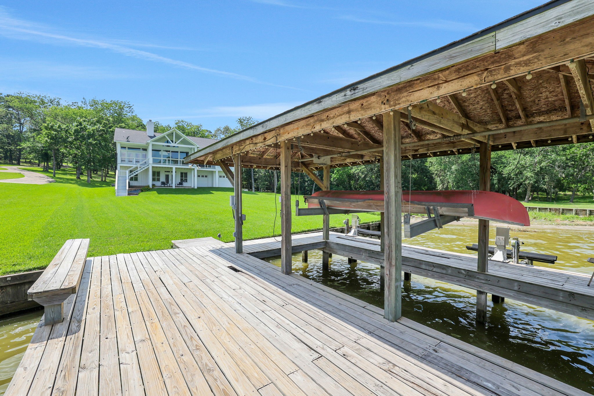 231 Ridge Cove Lane Coldspring, TX 77331 - Photo 41 of 50 Designed to be enjoyed, the spacious level backyard offers ample room to relax or play