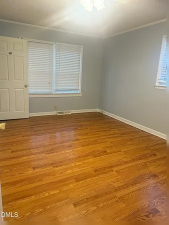 an empty room with window