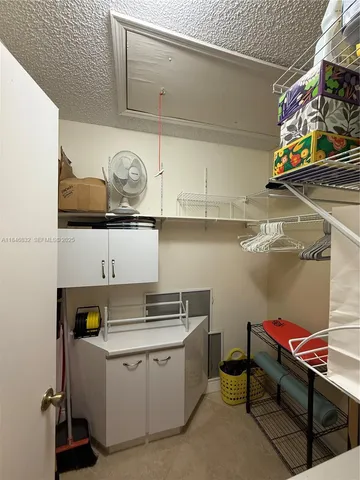 a room with storage and utility