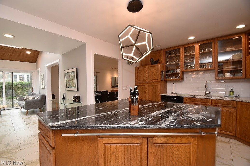 12632 Cedar Road Cleveland Heights, OH 44106 - Photo 5 of 29 Kitchen opens gracefully to a flex space that is now used as a sitting room.