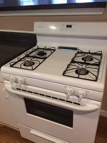 a close view of stove top oven