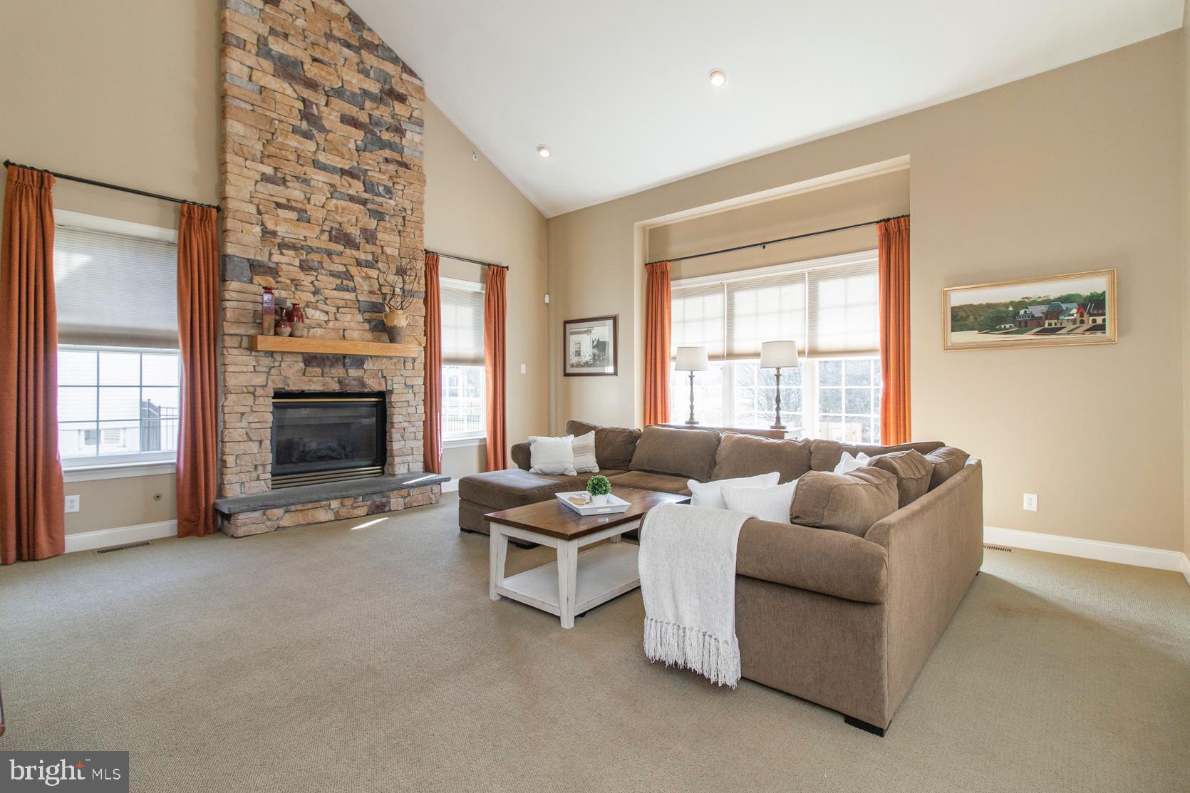 2080 Lincolnshire Road Furlong, PA 18925 - Photo 21 of 62 Family room with floor to ceiling stone fireplace
