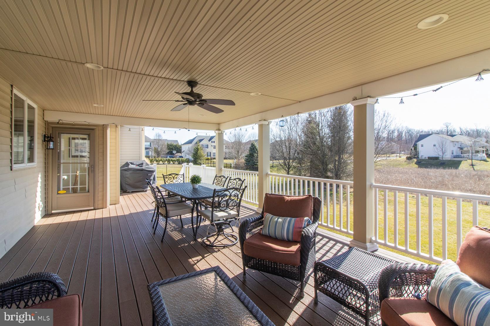 2080 Lincolnshire Road Furlong, PA 18925 - Photo 51 of 62 Covered deck with ceiling fan and overhead lights