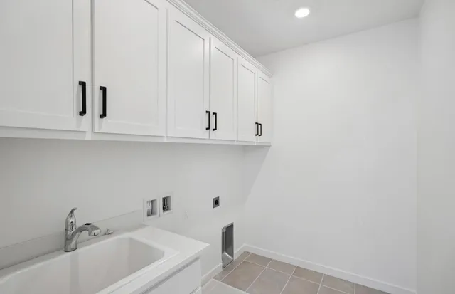 a view of a hallway with two rooms