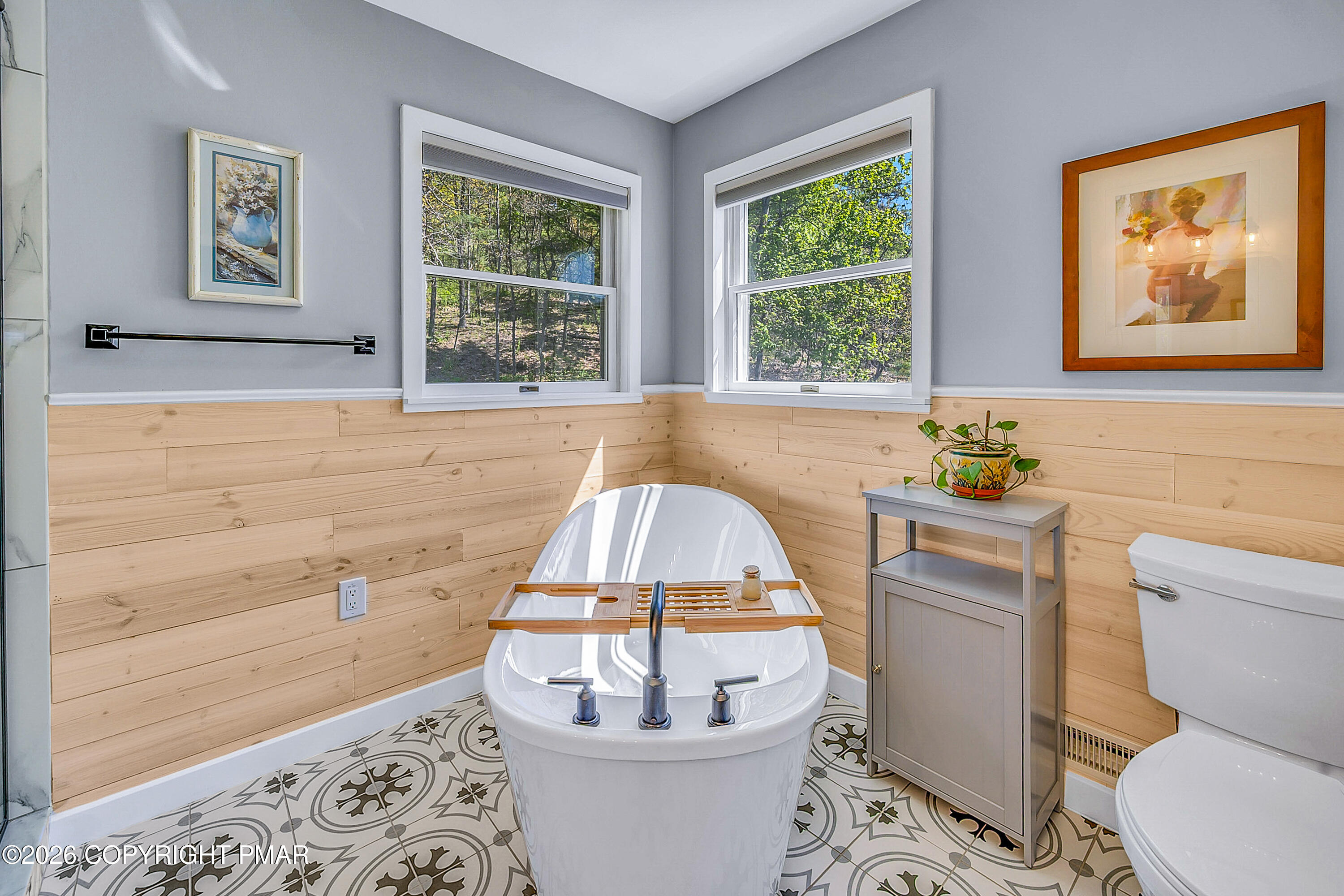 207 Smiley Lane Stroudsburg, PA 18360 - Photo 35 of 85 a bathroom with a sink a toilet and a window