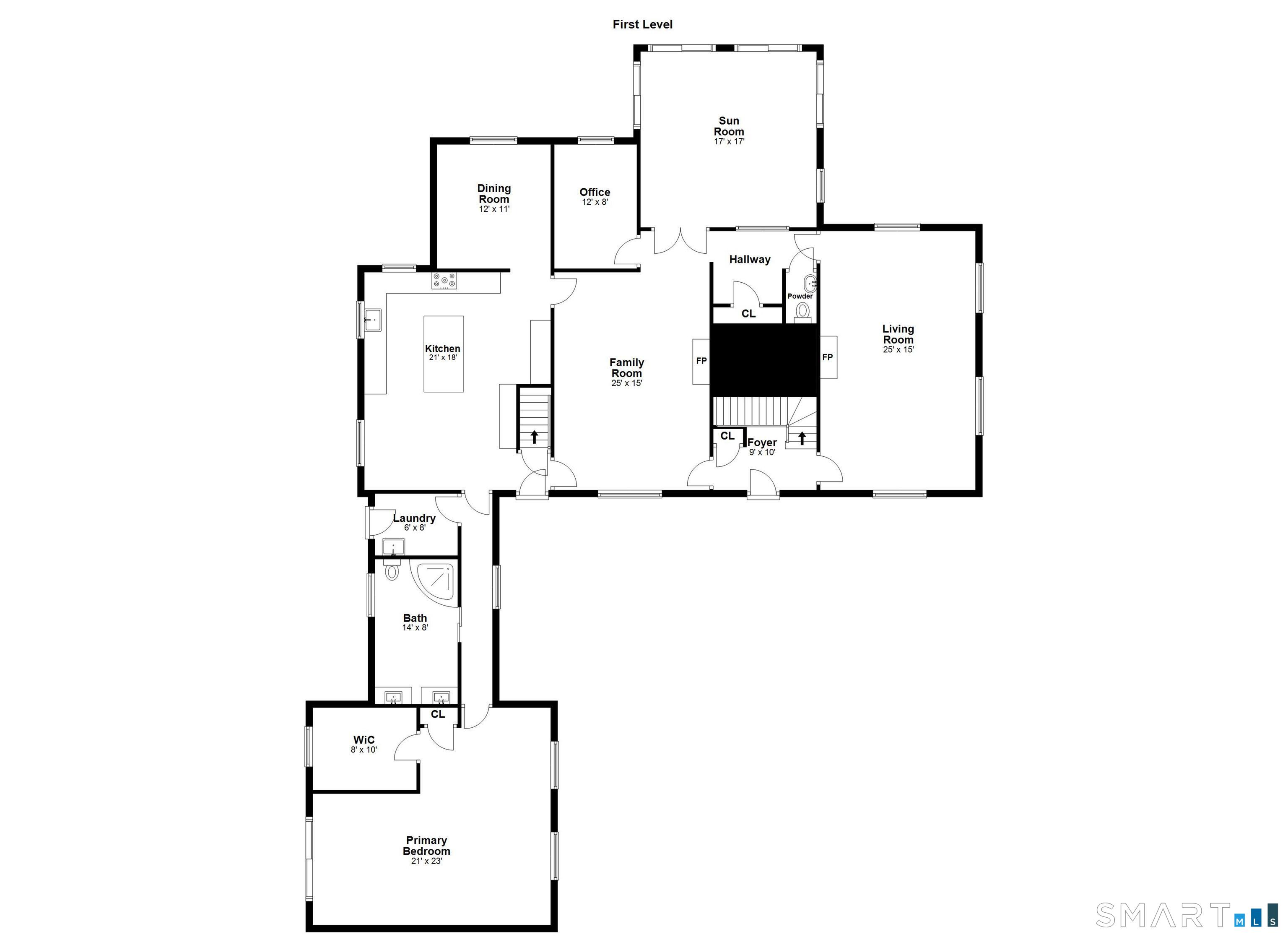 297 Long Mountain Road New Milford, CT 06776 - Photo 39 of 40 a picture of floor plan
