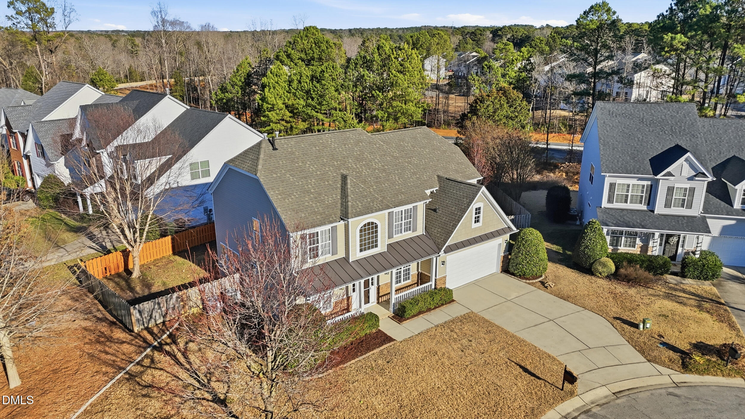 5401 Onyx Mill Court Raleigh, NC 27616 - Photo 43 of 48 an aerial view of a house