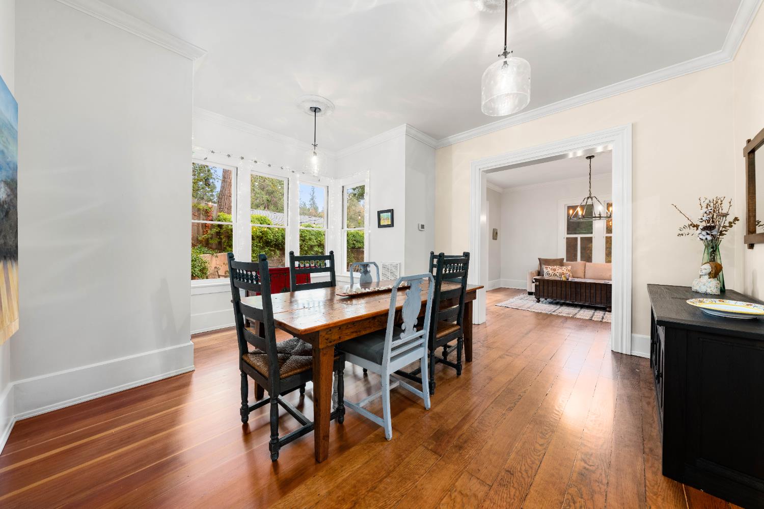 990 Thompson Way Placerville, CA 95667 - Photo 13 of 70 a view of a dining room with furniture window and wooden floor