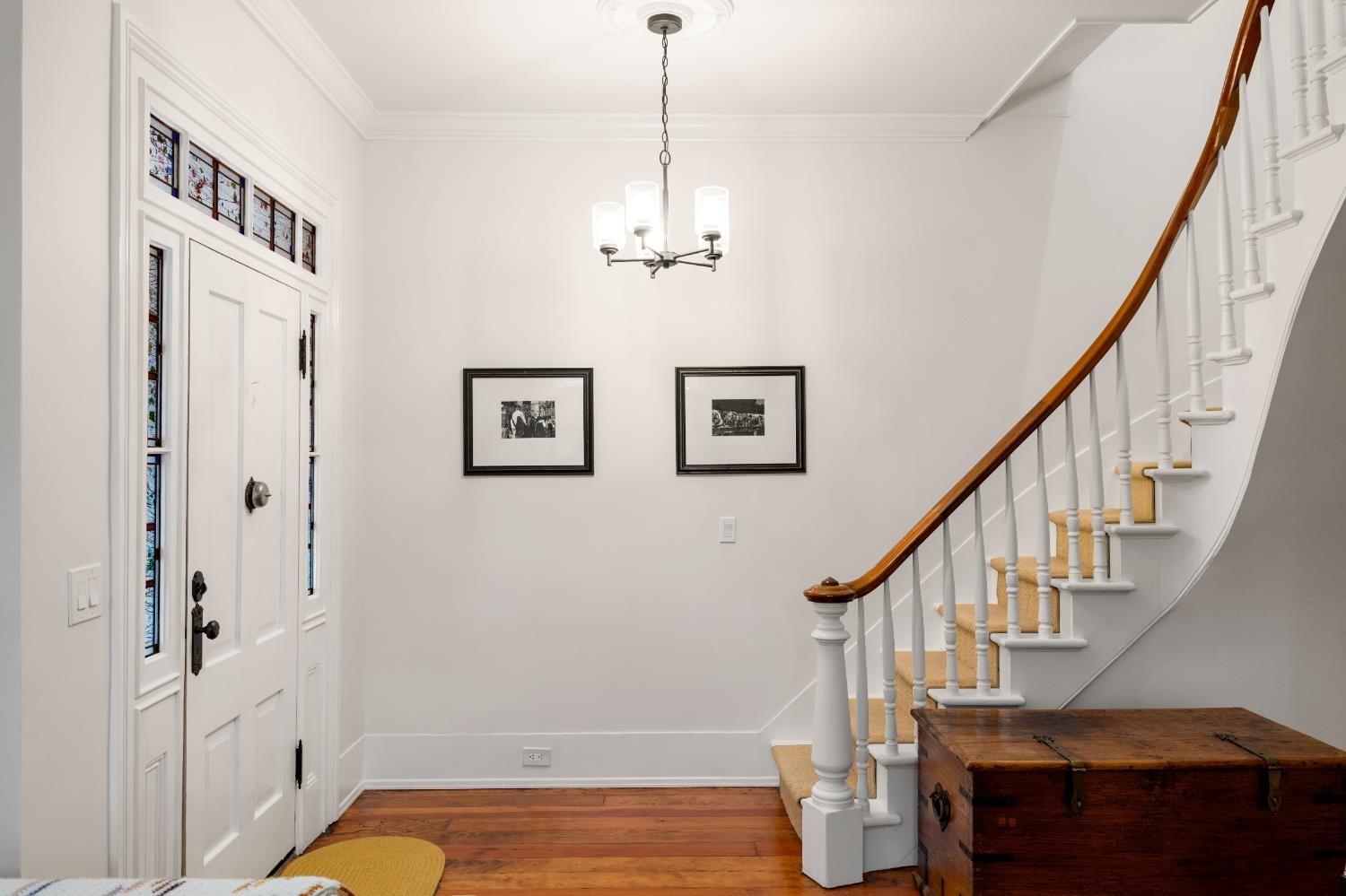 990 Thompson Way Placerville, CA 95667 - Photo 24 of 70 a view of entryway with wooden floor and stairs