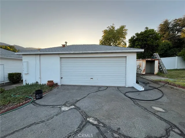 a backyard of a house