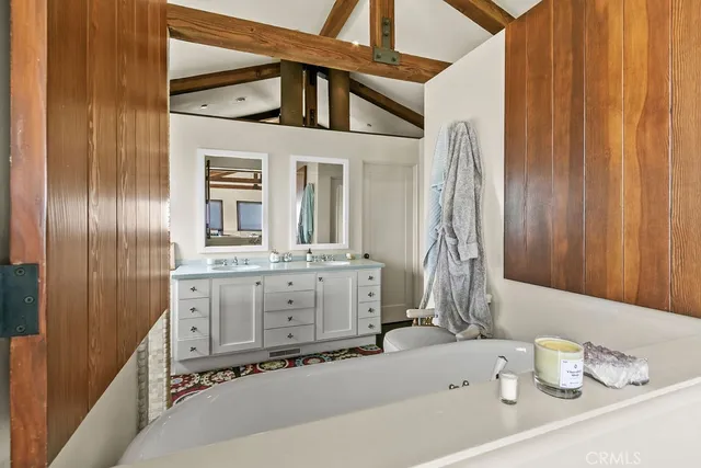 a view of a balcony with furniture