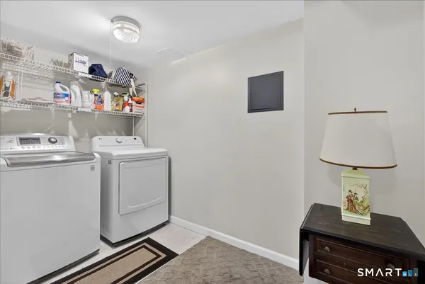 a room with storage and utility