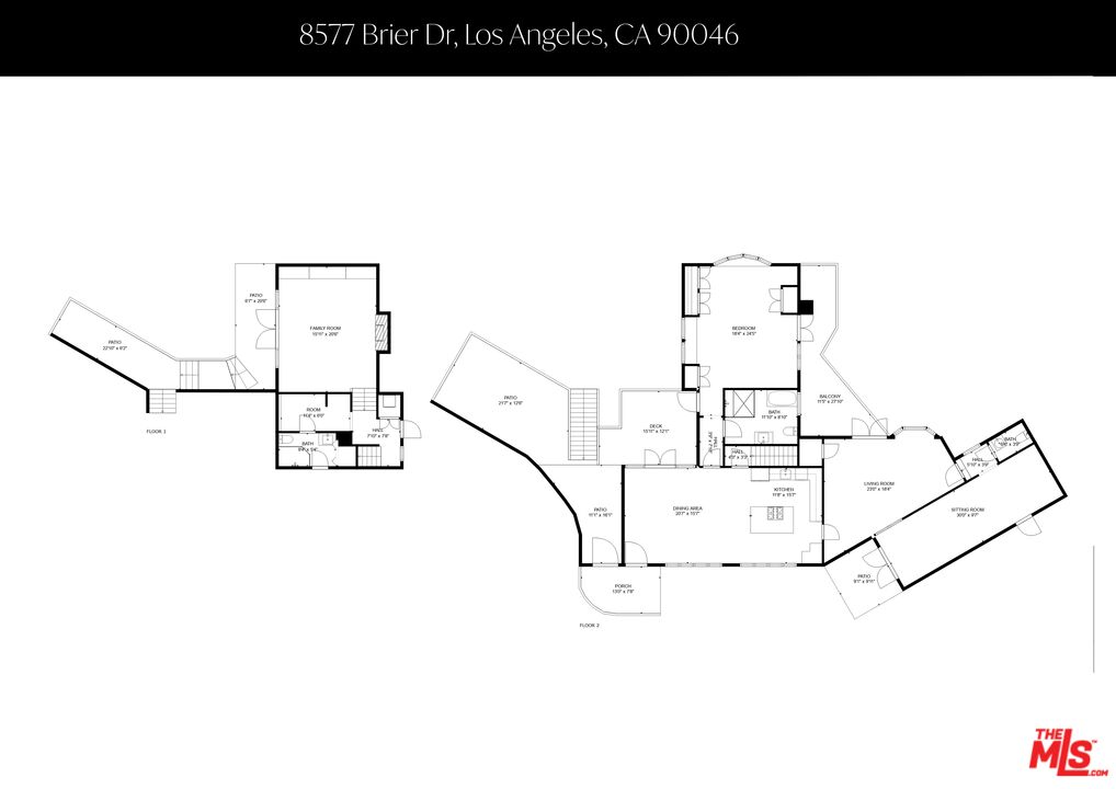 8577 Brier Drive Los Angeles, CA 90046 - Photo 39 of 39 a black and white photo of a floor