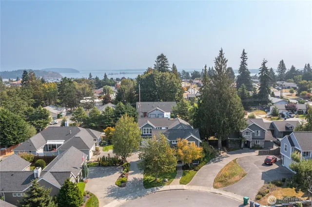 a view of a city with tall buildings