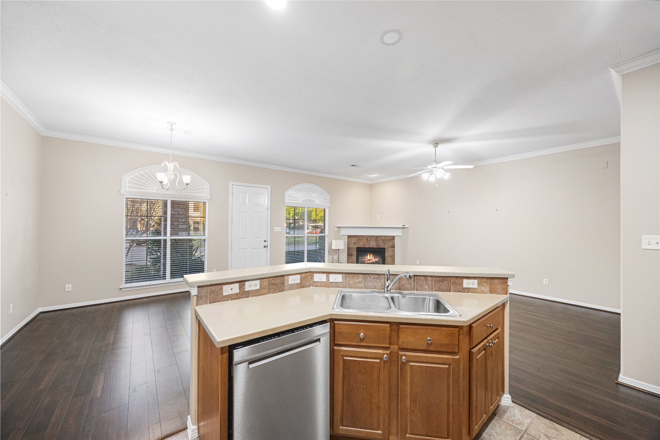 12755 Mill Ridge Drive, Unit 703 Cypress, TX 77429 - Photo 17 of 31 a kitchen with a sink and a stove top oven