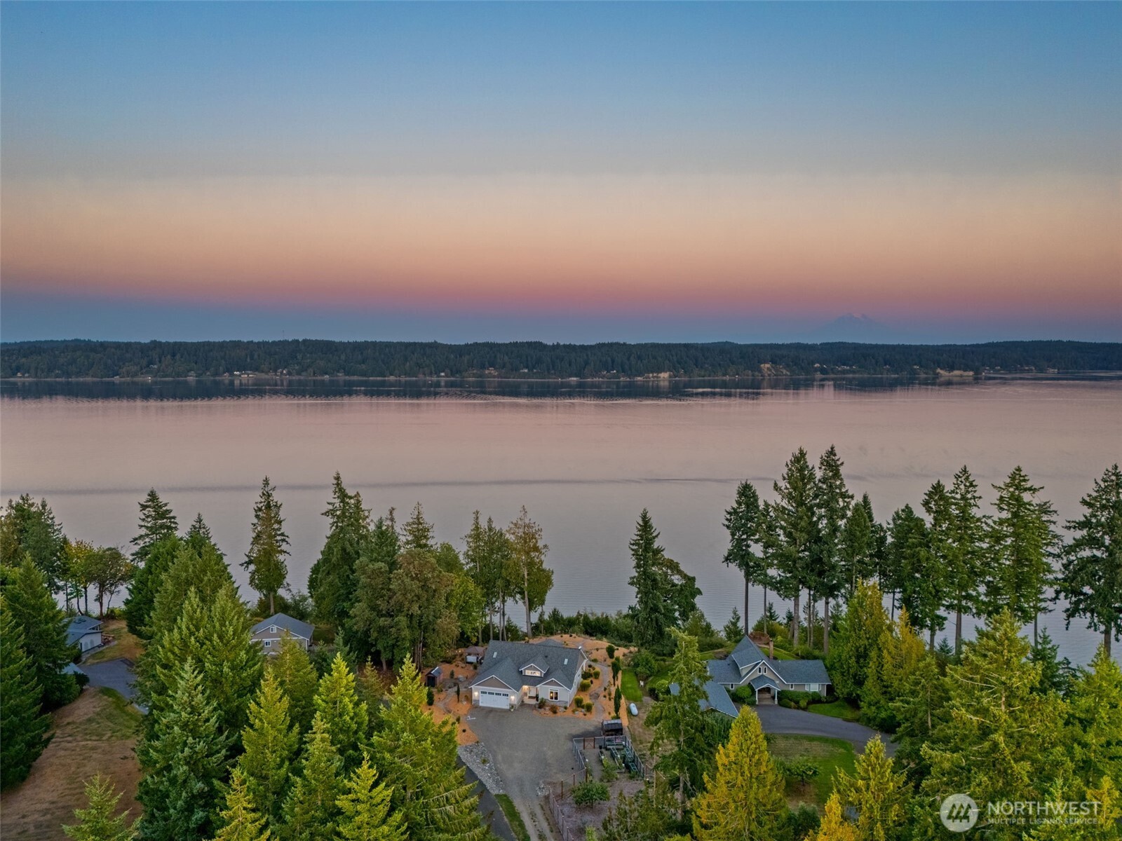 211 East Vineyard Crest Road Grapeview, WA 98546 - Photo 40 of 40 a view of a lake from a yard