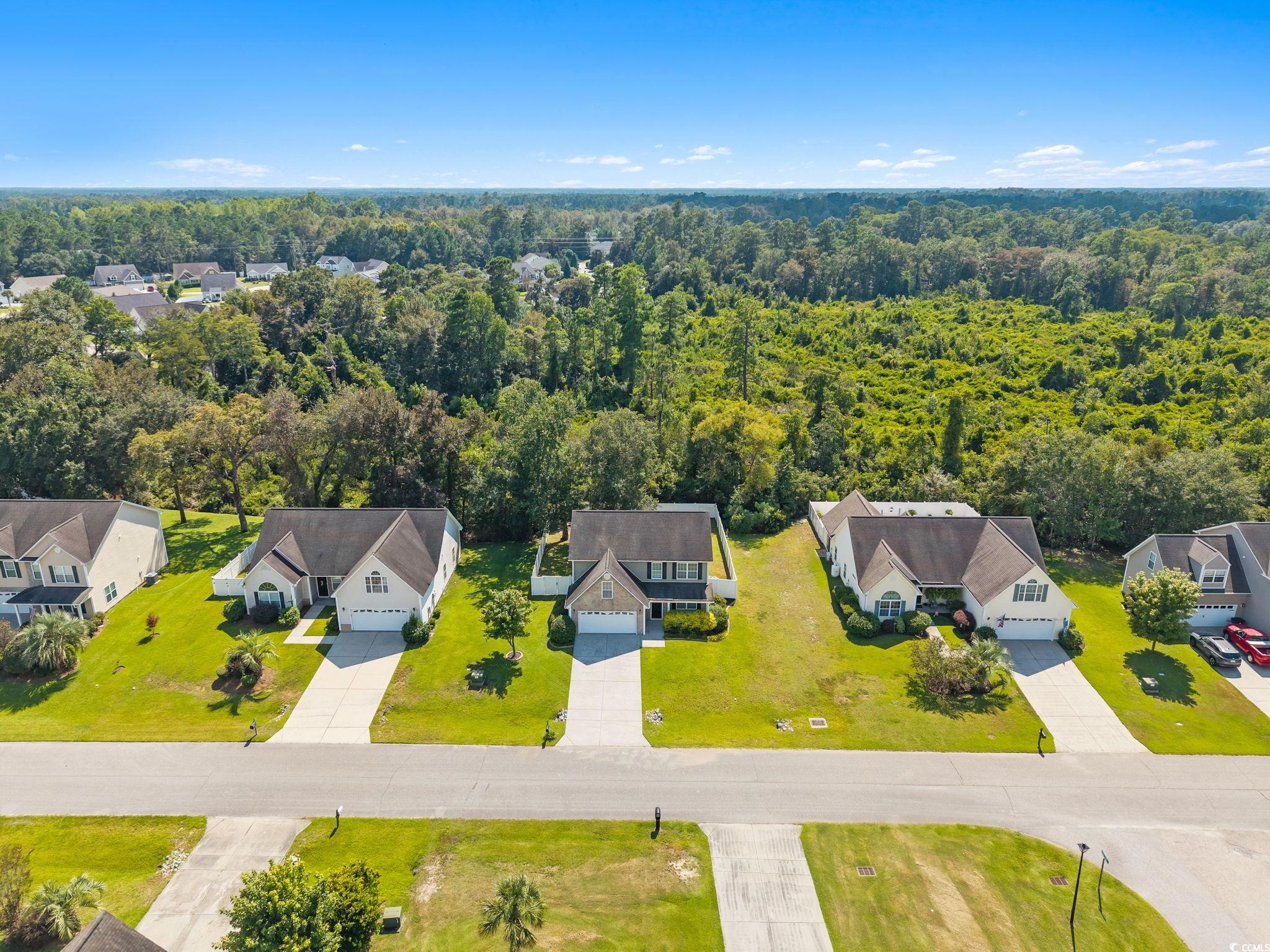 181 Dunbarton Lane Conway, SC 29526 - Photo 34 of 40 Aerial perspective of suburban area featuring a forest