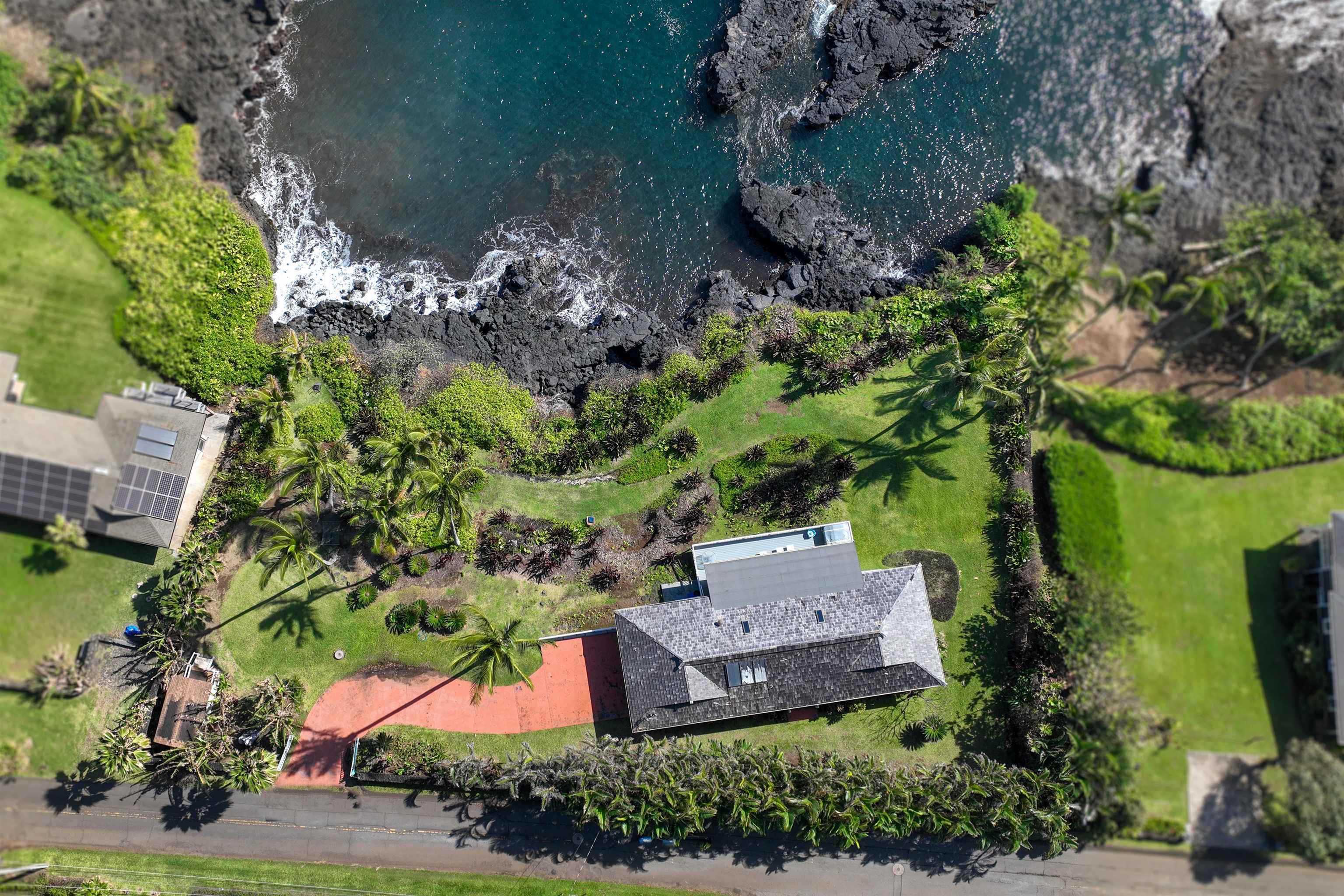 4955 Uakea Road Hana, HI 96713 - Photo 30 of 36 an aerial view of a house with a yard