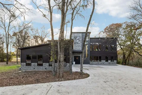 a front view of a building with street