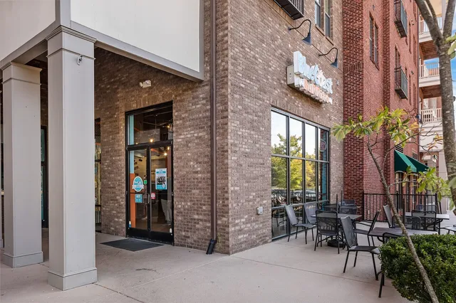 a front view of a building