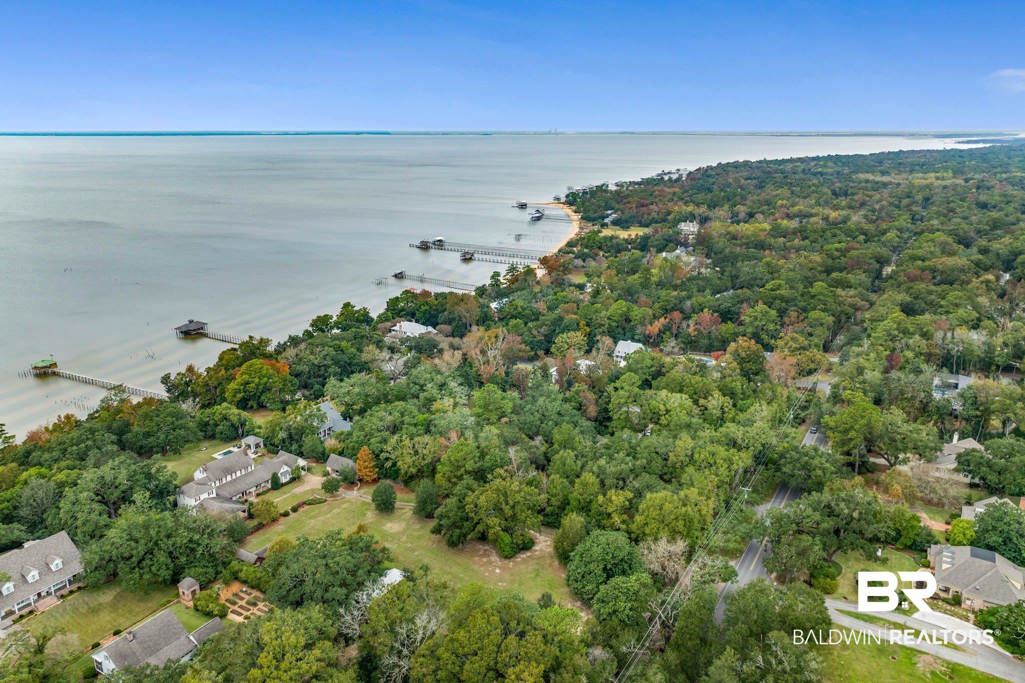 23561 Main Street Fairhope, AL 36532 - Photo 29 of 45 Drone / aerial view of a nearby body of water